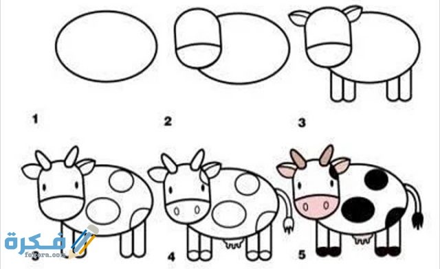 كيفية رسم مزرعة كاملة للاطفال