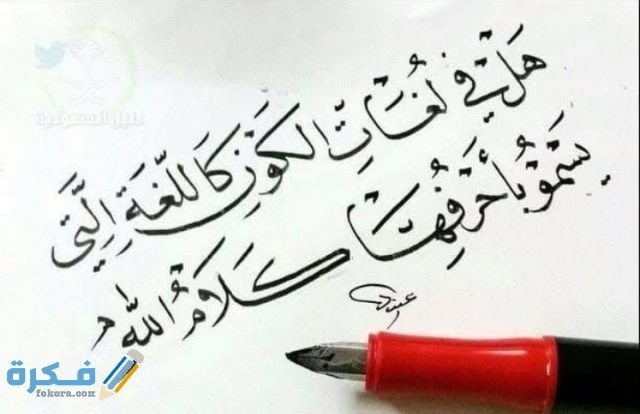 عبارات جميلة عن اللغة العربية