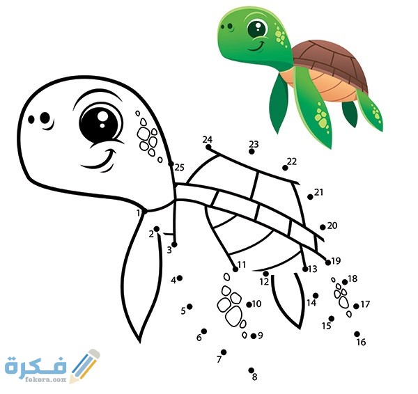 كيفية رسم بالنقاط للاطفال 