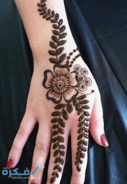 نقش حناء ورود كبيرة 2021 نقش حناء ورود كبيرة 2021