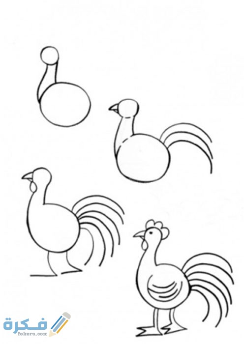 كيفية تعلم رسم الطيور للاطفال