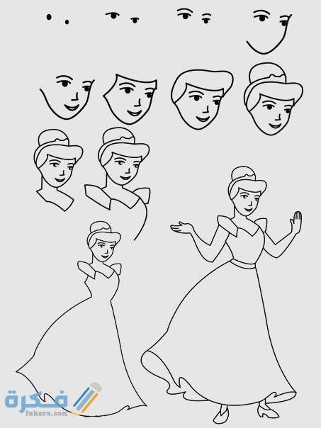 كيفية رسم العروسة باربي بالصور