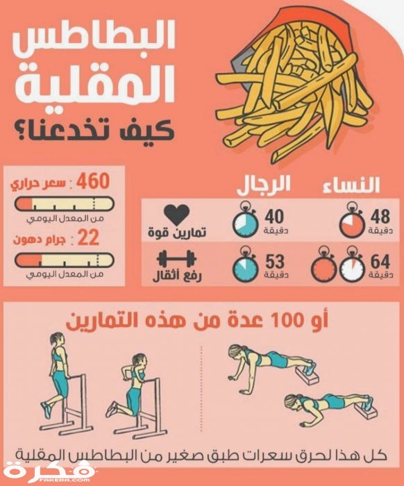 السعيرات الحرارية في البطاطس