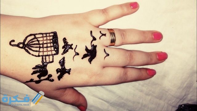 صور حنة طيور