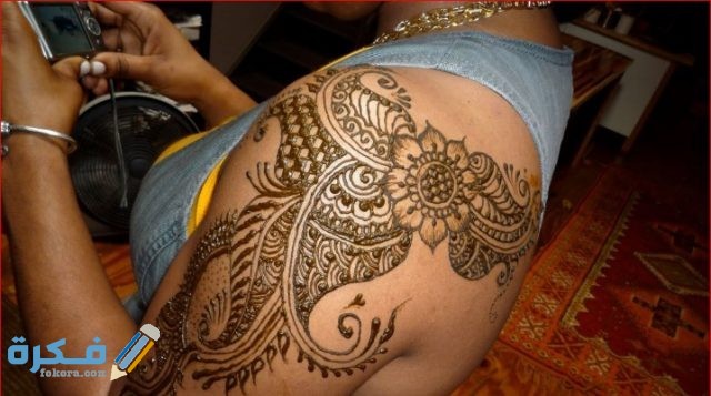صور رسومات حنه على الكتف صور رسومات حنه على الكتف