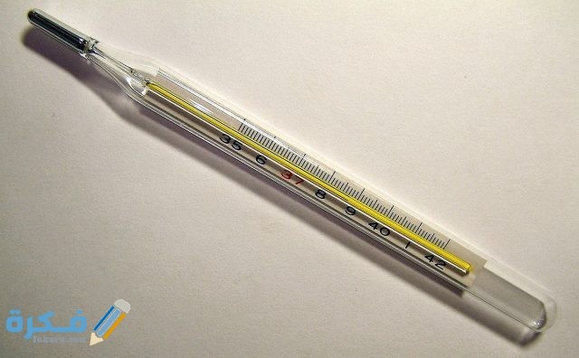 قياس درجة الحرارة بالترمومتر 