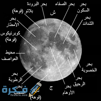ما هي معالم سطح القمر