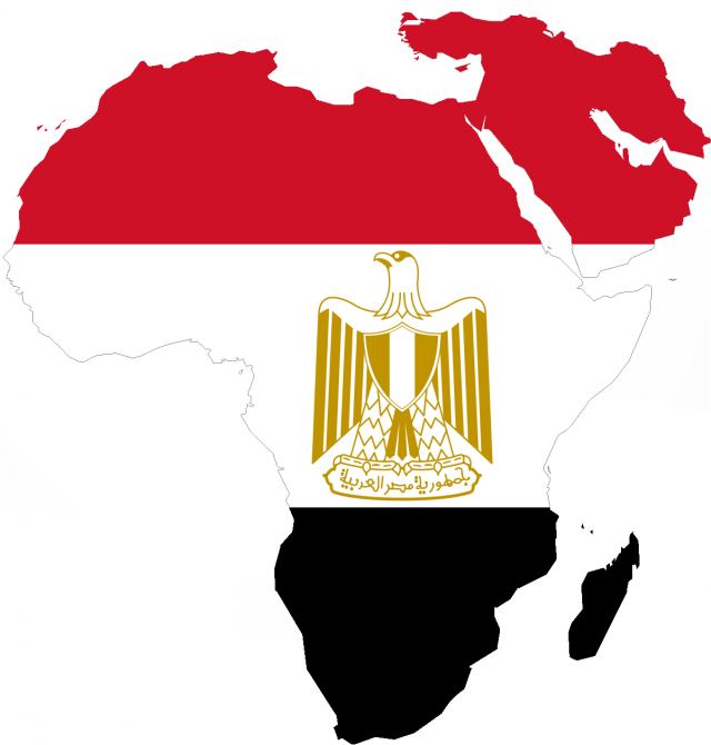 Egypt Flag Map MEast Africa