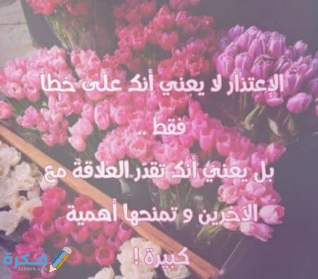 رسائل أعتذار