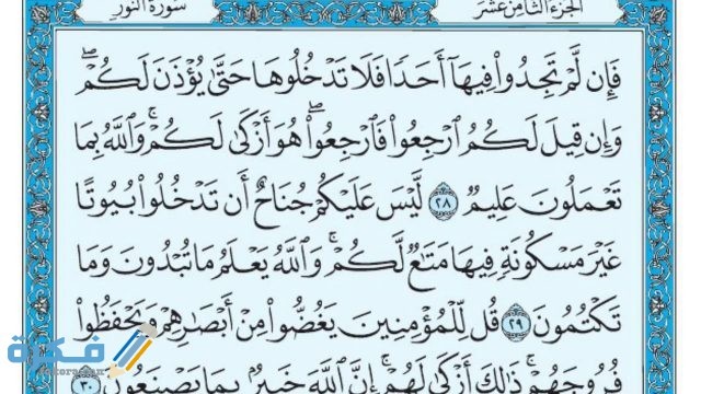 معجزات سورة النور