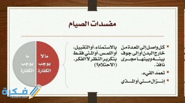 جميع مبطلات الصيام عند الرجل في رمضان