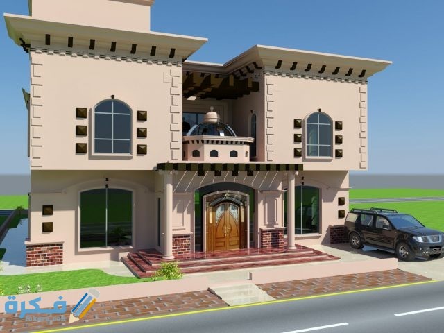 واجهات منازل صغيرة 100 متر واجهات منازل صغيرة 100 متر