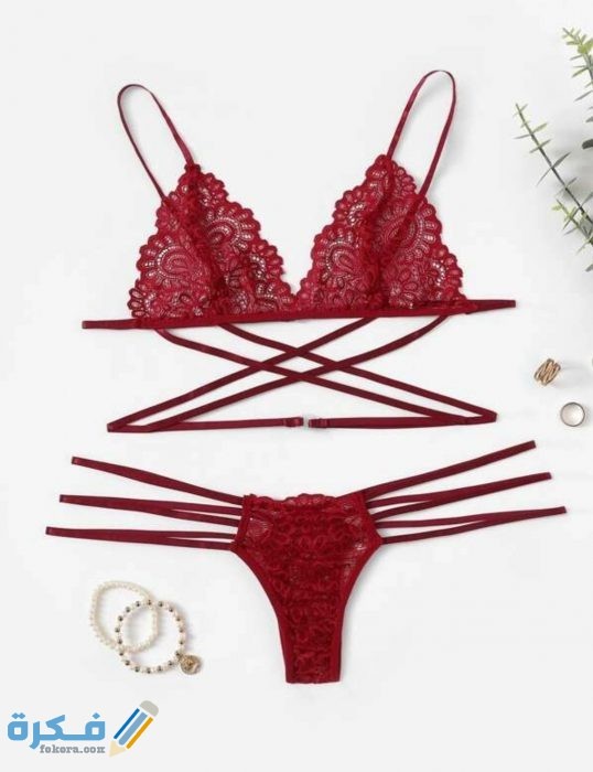 صور لانجري احمر