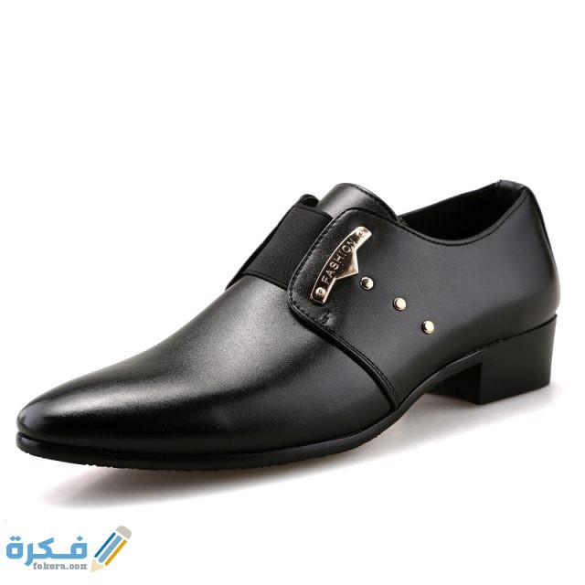 Junjarm Pria Formal Sepatu Pria Slip On Sepatu PU Kulit Coklat Hitam Elastis Band Pria Gaun