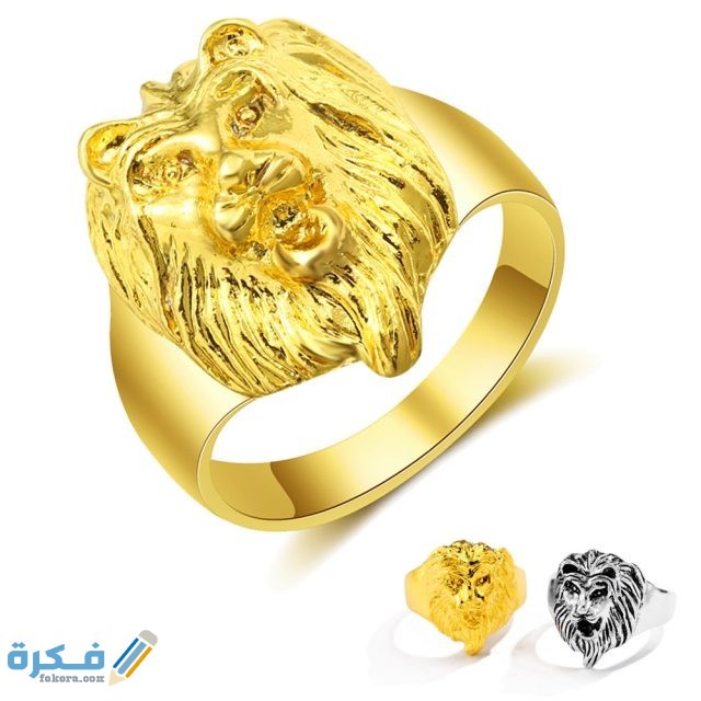 Nuevo dise o Hip Hop Le n anillo para hombres oro plata Animal Totem anillos declaraci