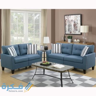blue venetian worldwide living room sets vene f6535 64 400