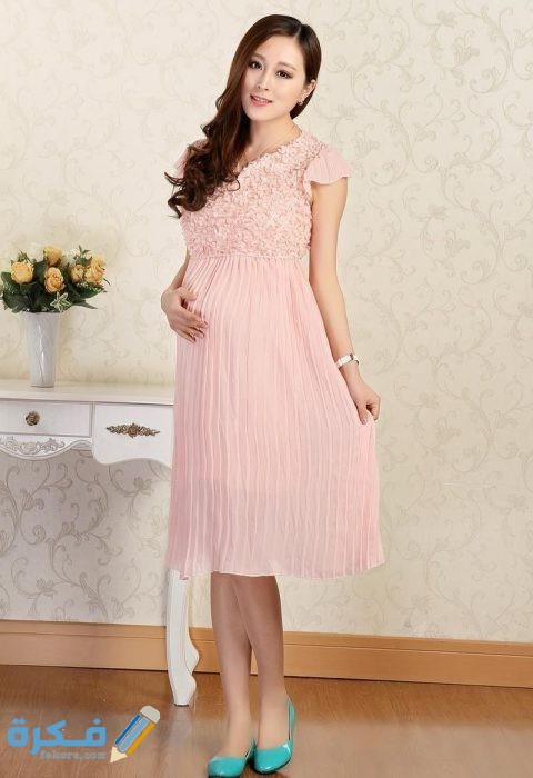 احدث اشكال فساتين حوامل سهرة فخمة من انستقرام 4 1