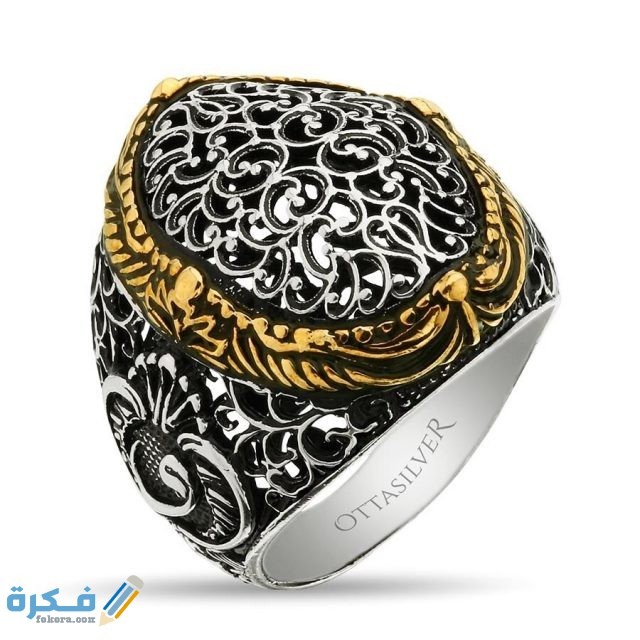 خاتم فضة إسترليني عيار 925 ottasilver ddb