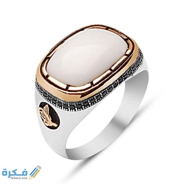 خاتم فضة تركى رجالى ottasilver 7f8