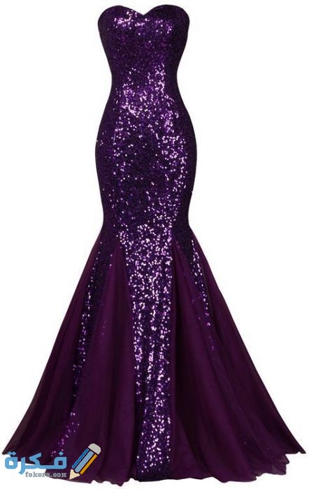 فساتين سهرة باللون البنفسجي 5