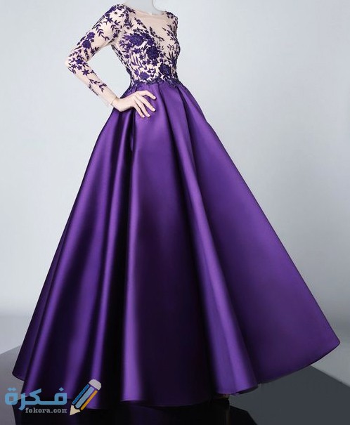 فستان بنفسجي