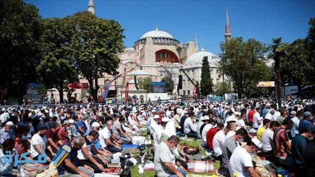 صلاة الجمعه في ايا صوفيا