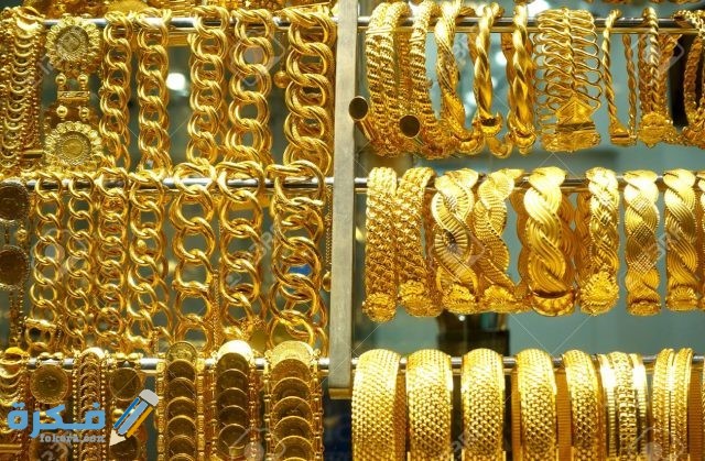99515372 close up of gold bracelets and large chains in the jewelry store on the grand bazaar istanbul turkey