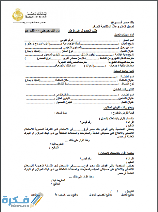 كيفية الحصول على قرض في مصر