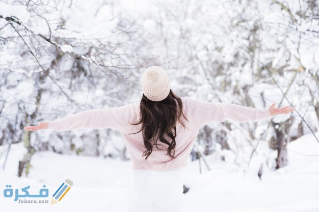 portrait young beautiful asian woman smile happy travel enjoy with snow winter season 74190 6609