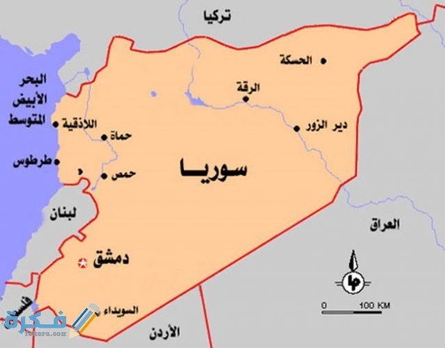 خريطة سوريا