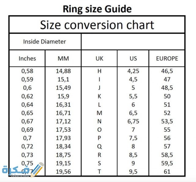 جدول قياسات الخواتم 768x713 1
