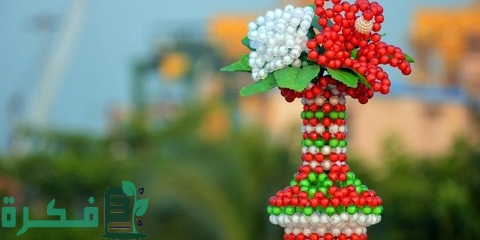 طريقة عمل فازة بالخرز الكريستال