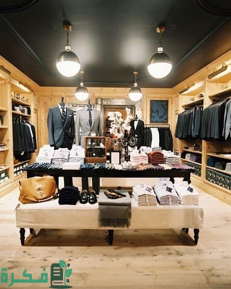 صور ديكورات محلات ملابس رجالى عصرية وحديثة 3 التصميم الكلاسيكي لمحل ملابس رجالى