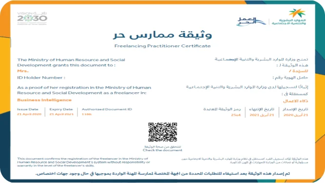 وثيقة العمل الحر قيد الانتظار