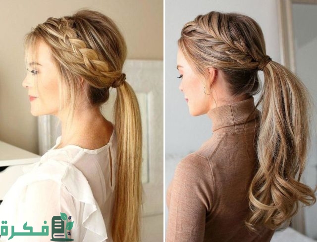 تسريحة شعر طويل بسيطة ناعمة للمناسبات