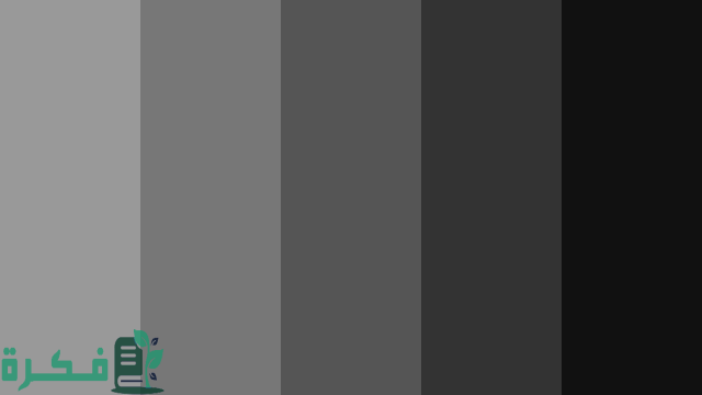 درجات اللون الفضي