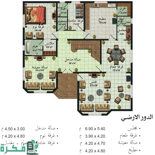 صور بلانات فلل مميزة