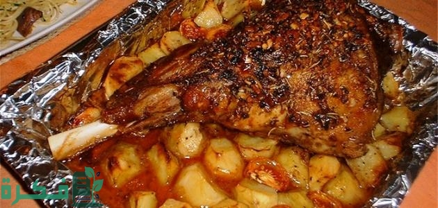 مدة طهي لحم الخروف في الفرن