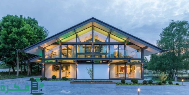 صور تصميمات واجهات فلل زجاج استركشر 2025 2 صور تصميمات واجهات فلل زجاج استركشر