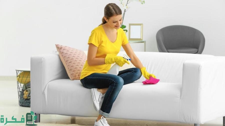 طريقة تنظيف الكنب الشامواه