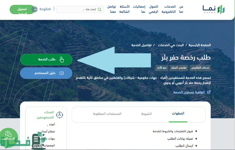 خطوات التقديم على طلب رخصة حفر بئر 1445 خطوات التقديم على طلب رخصة حفر بئر 1445