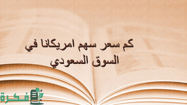 سعر سهم امريكانا في السعودية