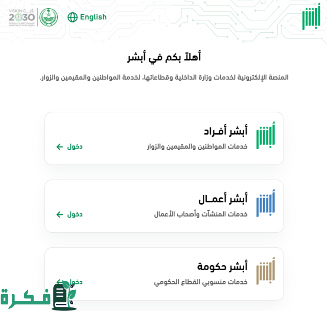 تحديث العنوان الوطني في أبشر