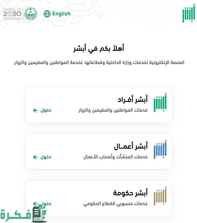 استعلام عن العنوان الوطني الخاص بي