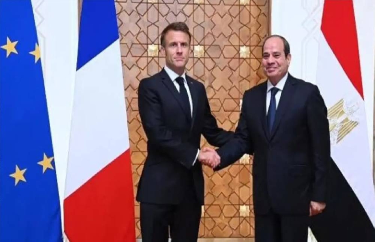 السيسي وماكرون يتباحثان حول جهود الوساطة لوقف إطلاق النار في غزة